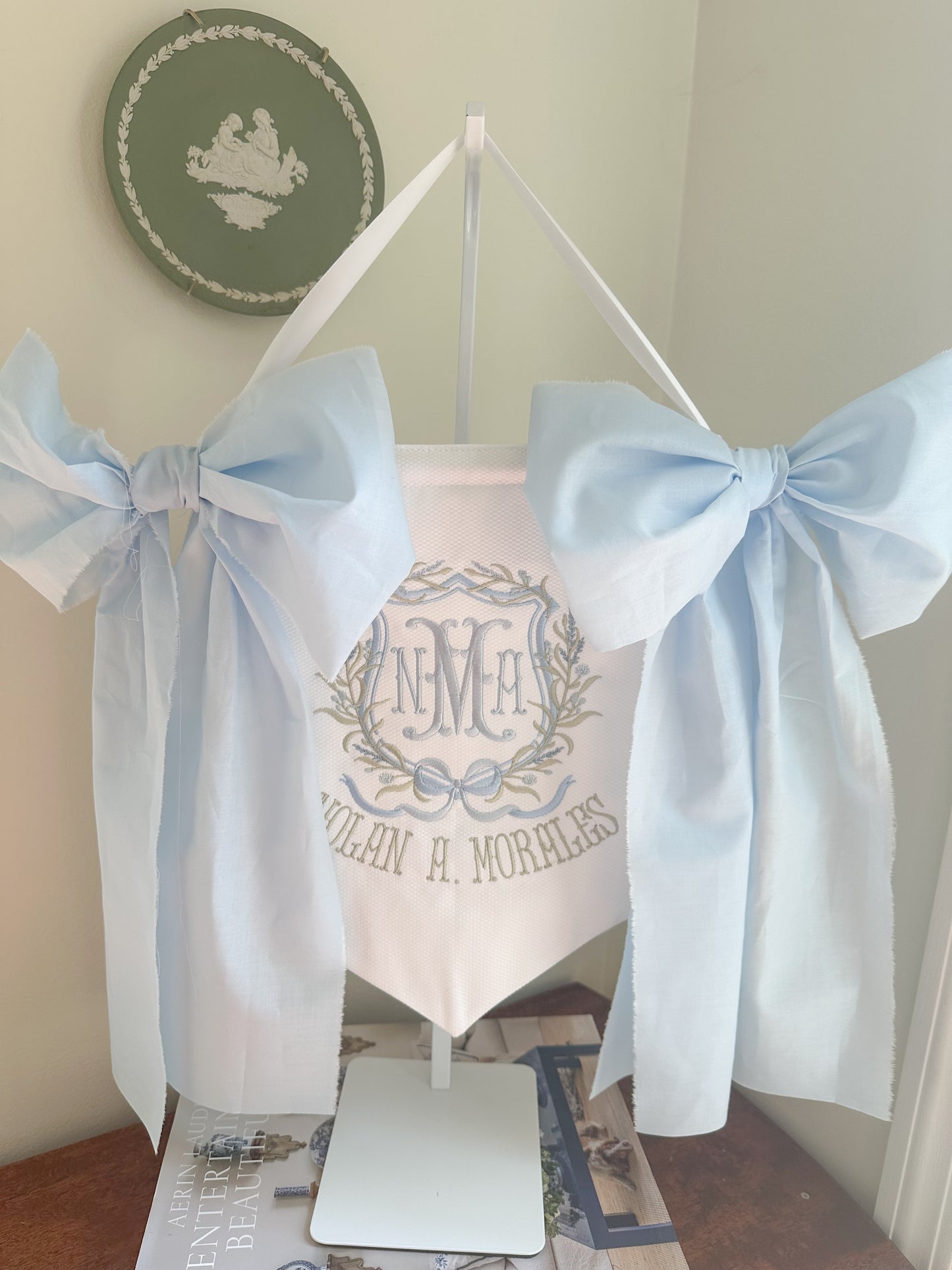 The Boys Chantilly Garden Newborn Announcement Banner