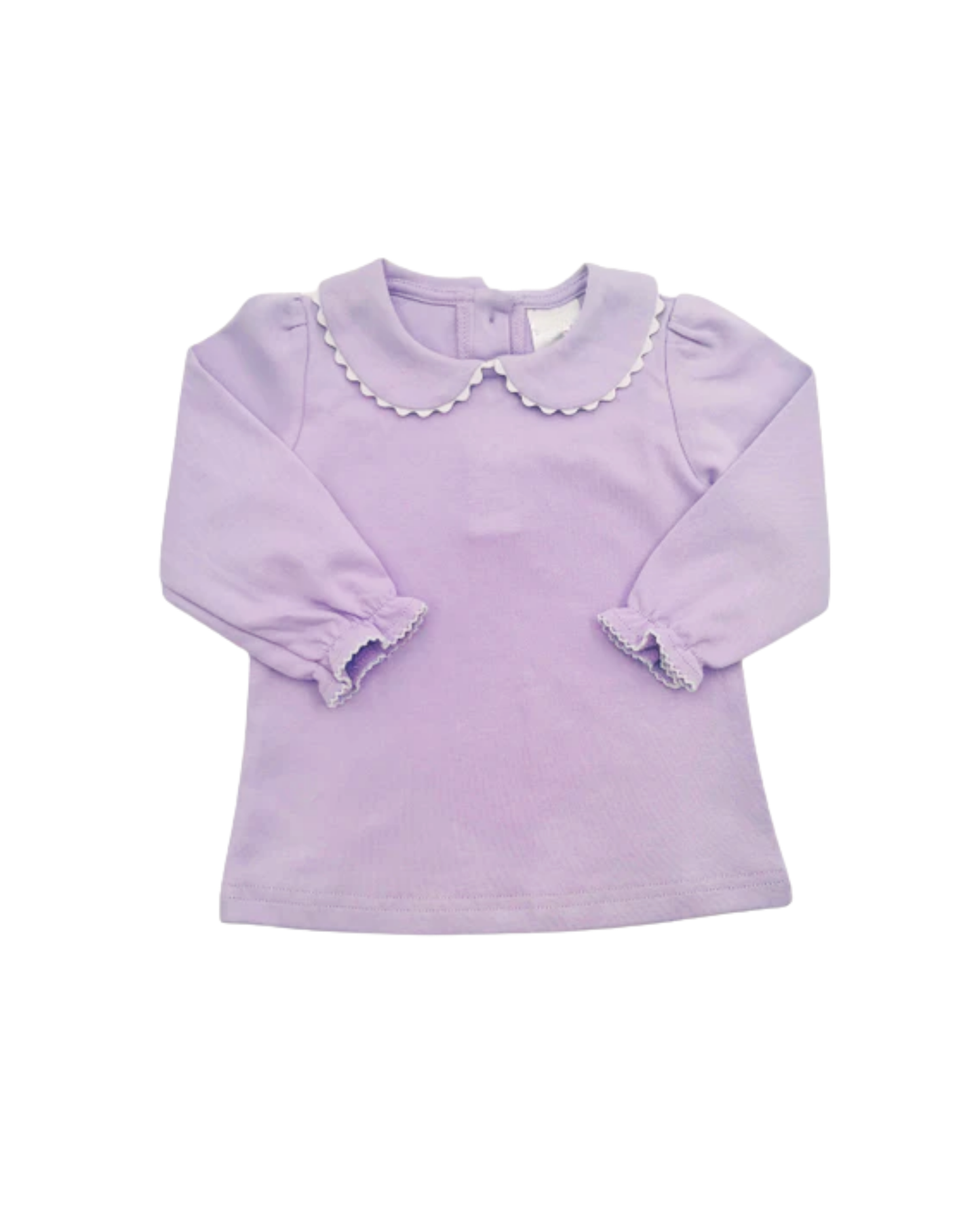 Girls Long Sleeve Shirt with Peter Pan Collar