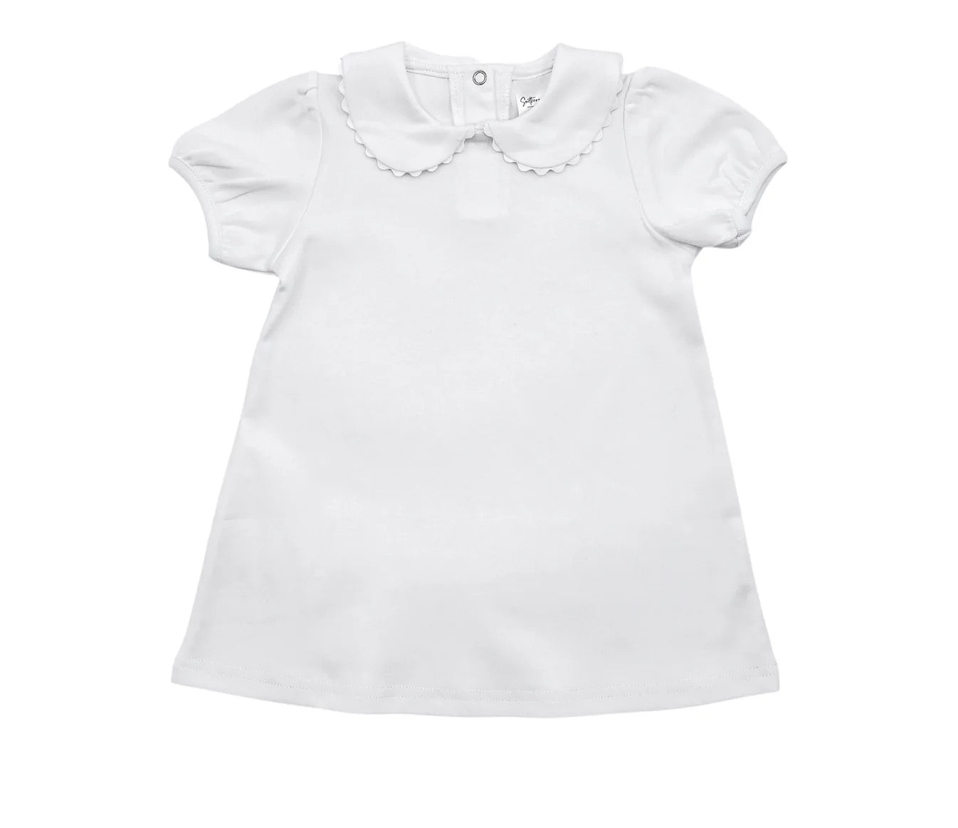 Short Sleeve Dress w/ Peter Pan Collar