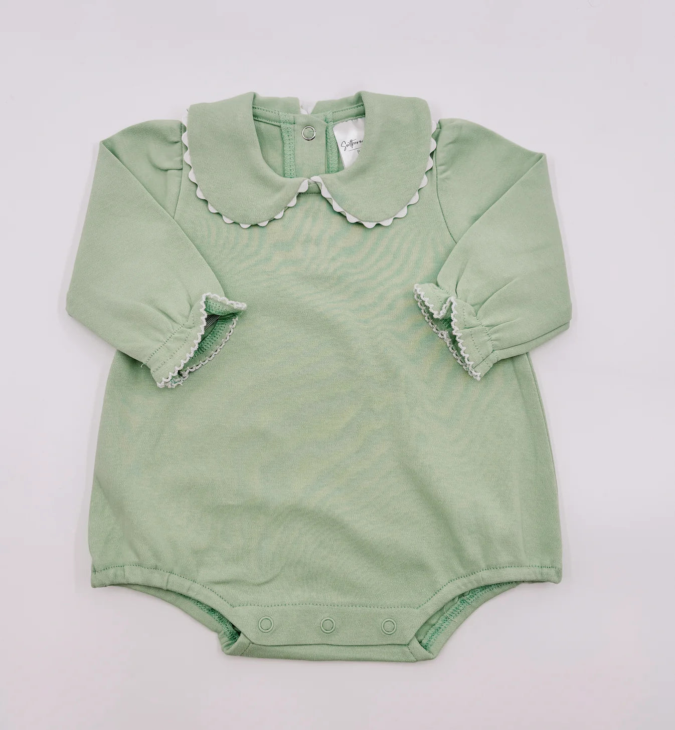 Girls Long Sleeve Bubble with Peter Pan Collar
