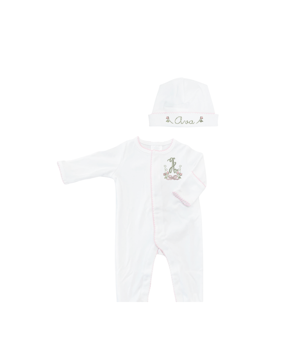 Footie & Hat Set (size NB)