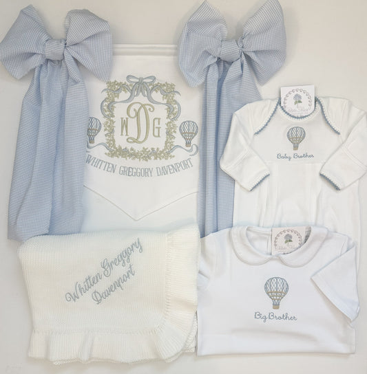 The Up & Away (boy & girl)  Newborn Announcement Banner