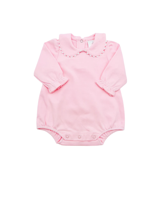 Girls Long Sleeve Bubble with Peter Pan Collar