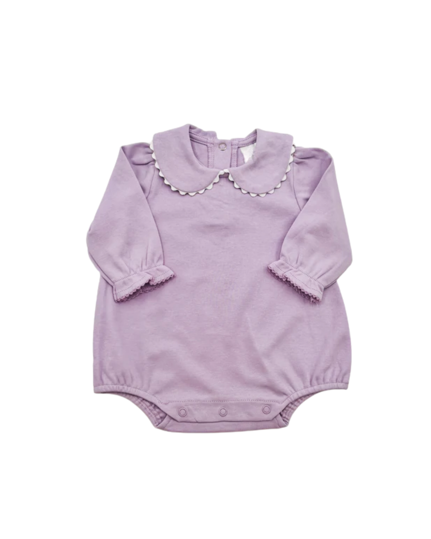 Girls Long Sleeve Bubble with Peter Pan Collar