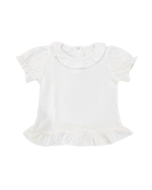 Girls Ruffle Collar Shirt