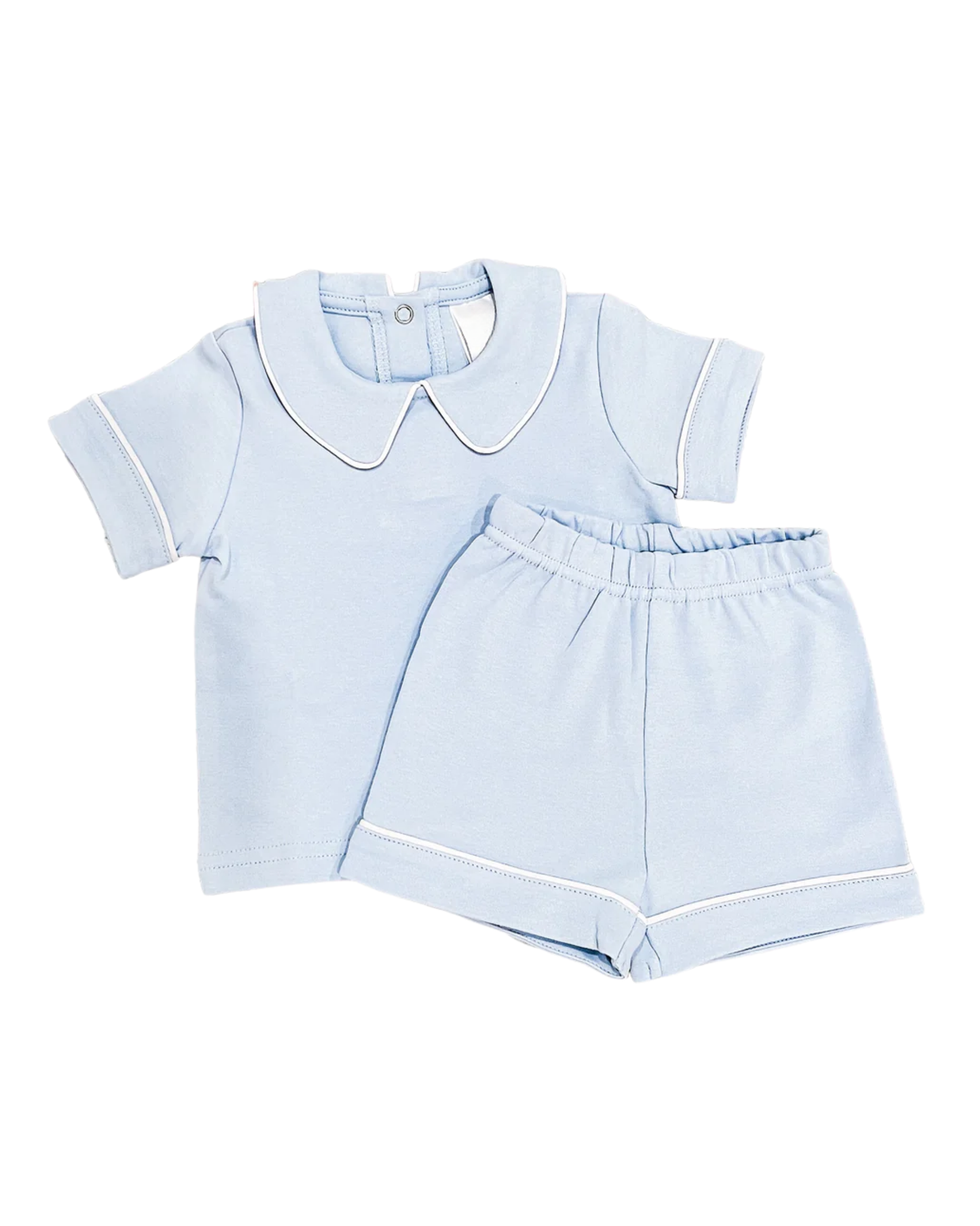 Peter Pan Shirt with Short Set