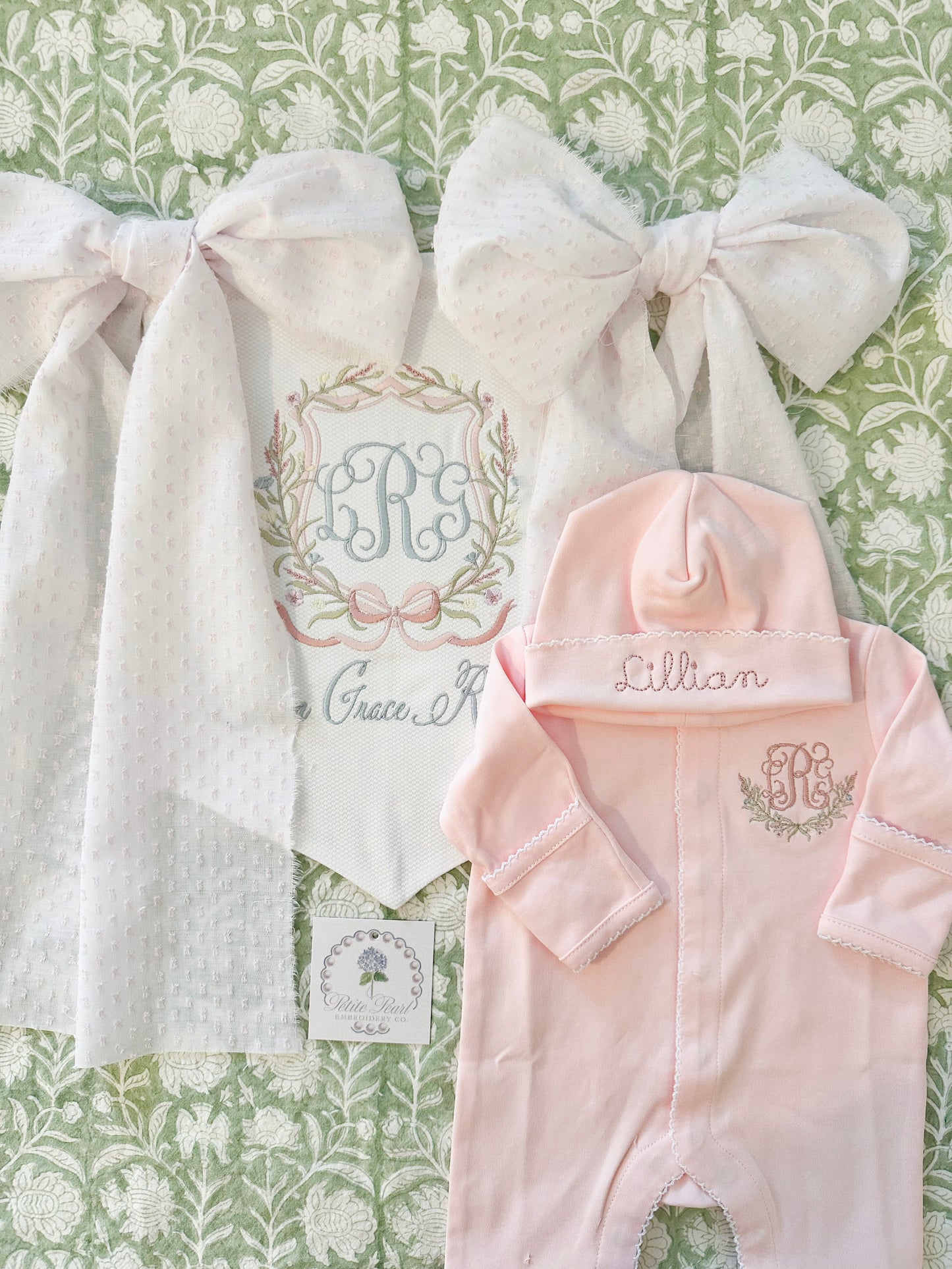 The Chantilly Garden Newborn Announcement Banner