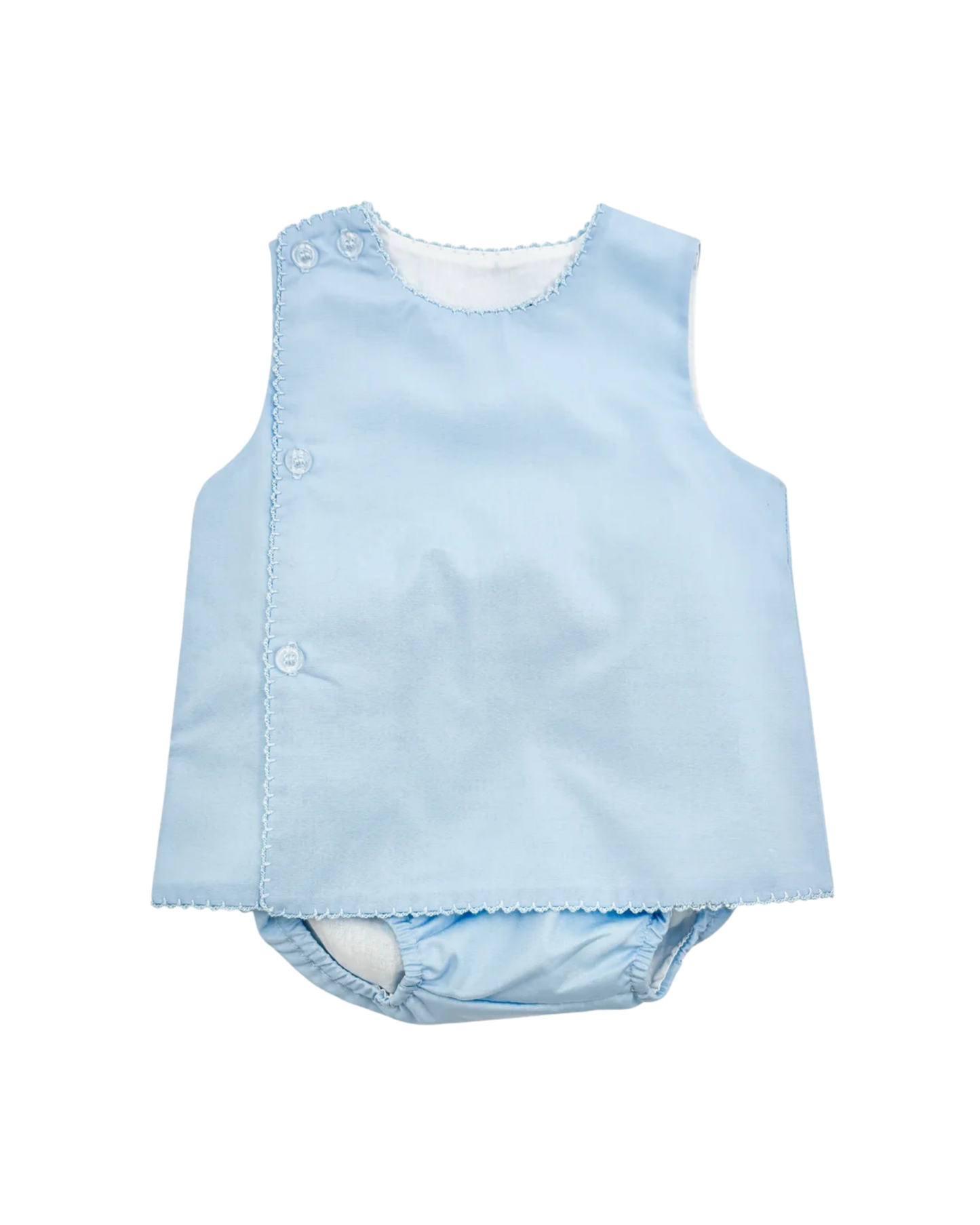 Side Button Woven Diaper Set
