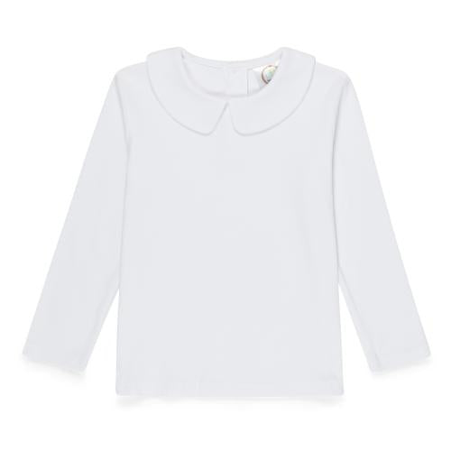 Boys Long Sleeve Pointed Peter Pan Collar Shirt
