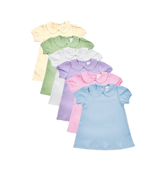 Short Sleeve Dress w/ Peter Pan Collar