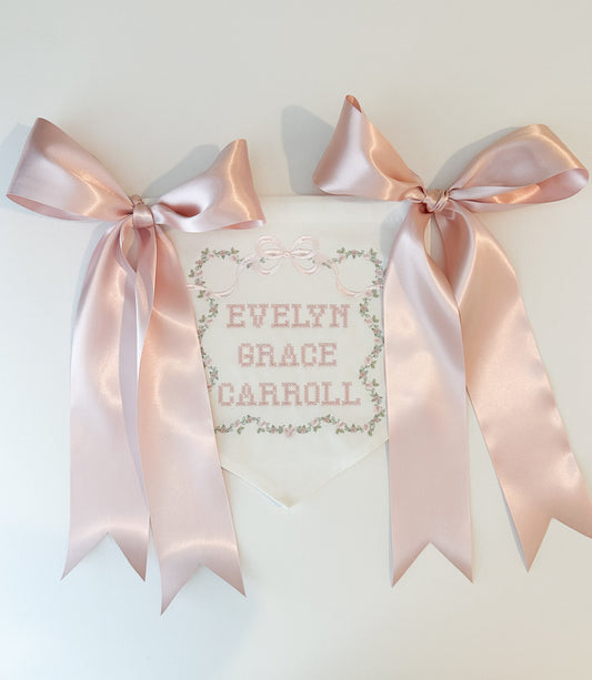 The Evelyn Newborn Announcement Banner