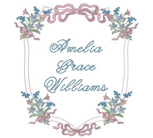 The Amelia Newborn Announcement Banner