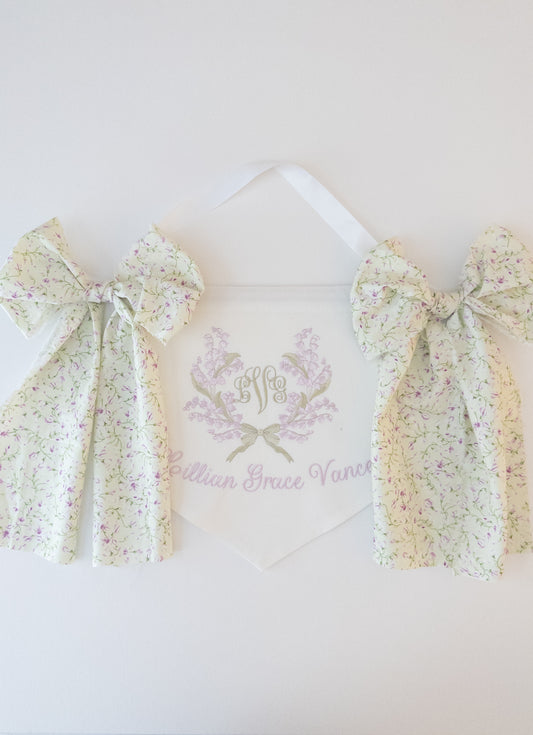 The Lily of the Valley Newborn Announcement Banner