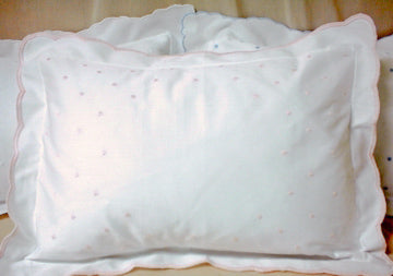 The Ellis Scallop Dot Nursery Pillow