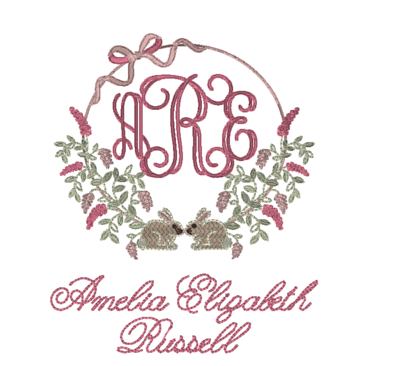 The Bunnies & Blooms Newborn Announcement Banner