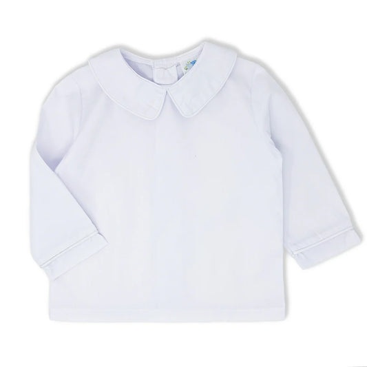 Boys Woven Long Sleeve Peter Pan Shirt