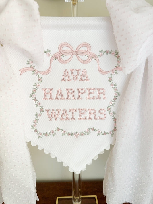 The Evelyn Newborn Announcement Banner