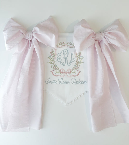 The Chantilly Garden Newborn Announcement Banner
