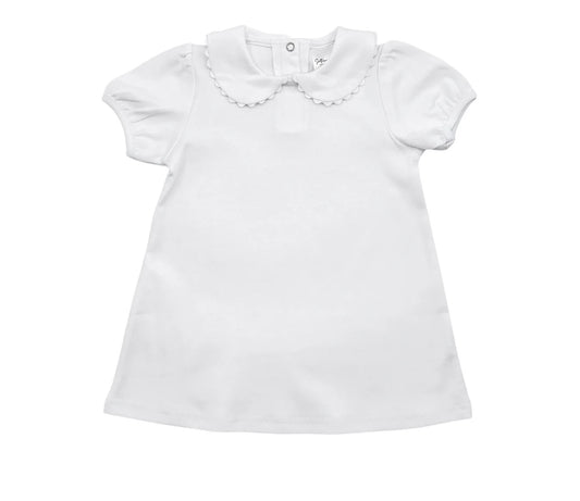 Short Sleeve Dress w/ Peter Pan Collar