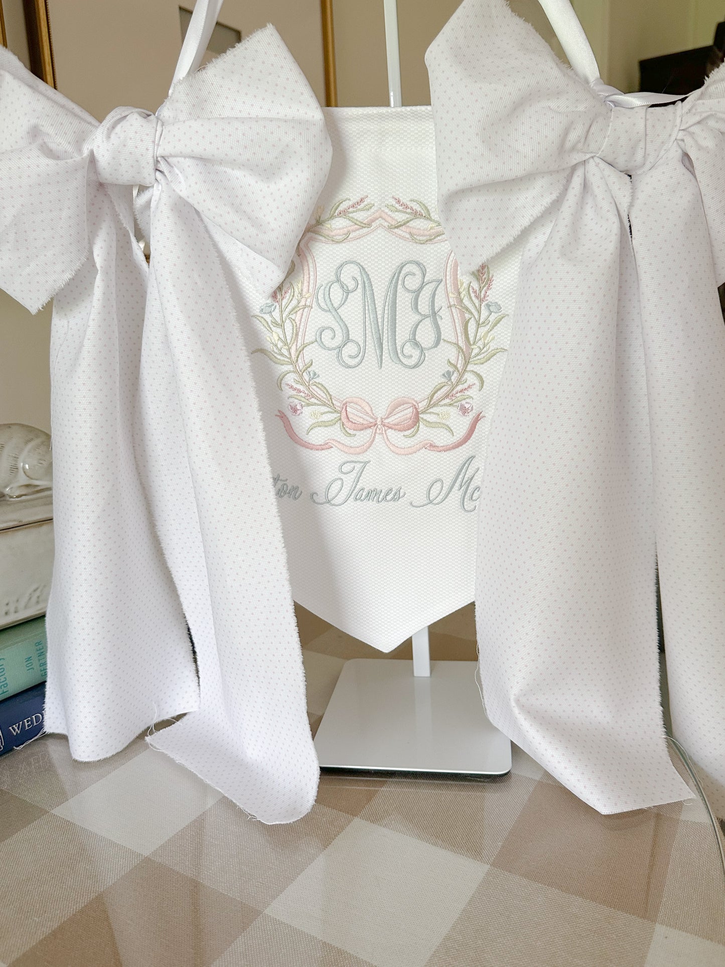 The Chantilly Garden Newborn Announcement Banner