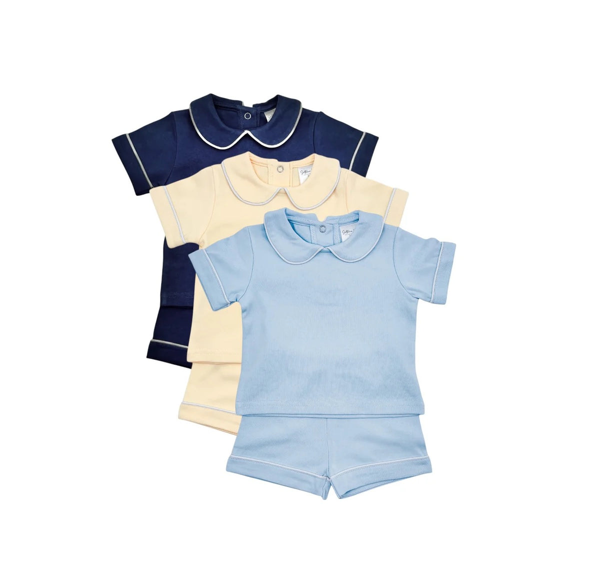 Peter Pan Shirt with Short Set