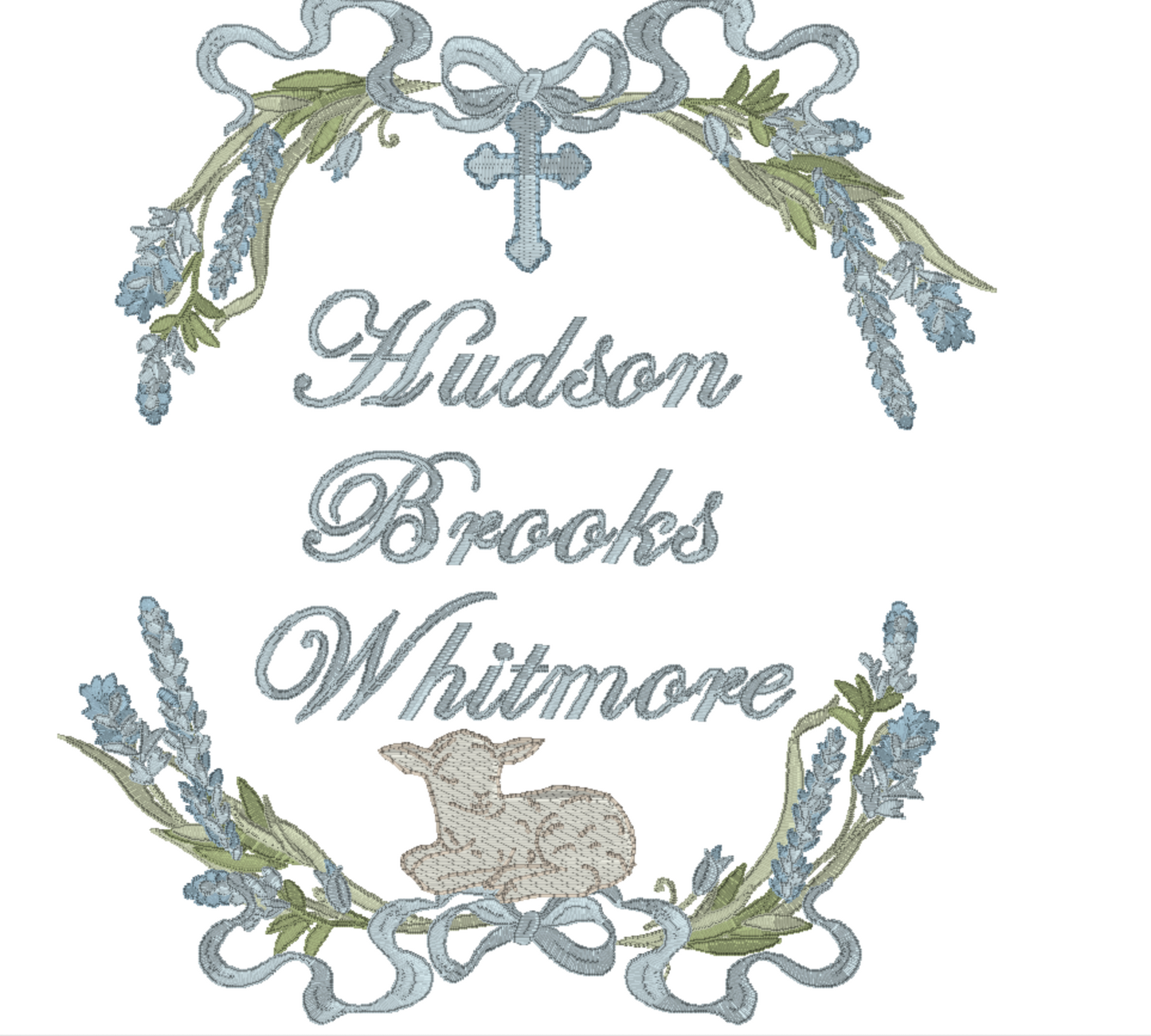 The Bless this Child Boy Newborn Announcement Banner