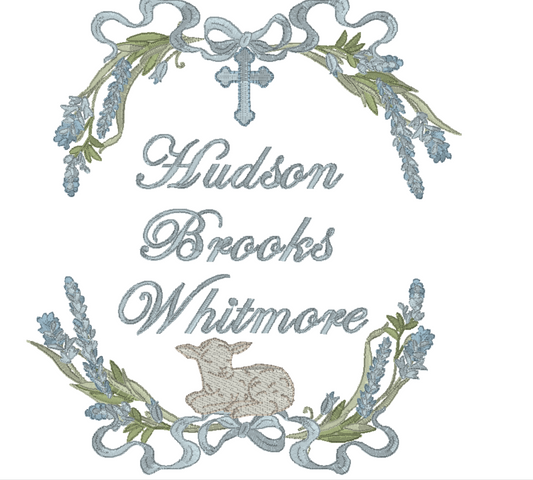 The Bless this Child Boy Newborn Announcement Banner