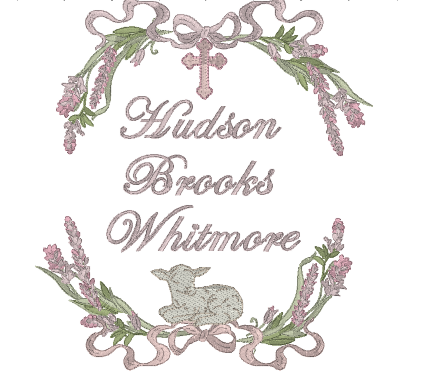 The Bless this Child Girl Newborn Announcement Banner