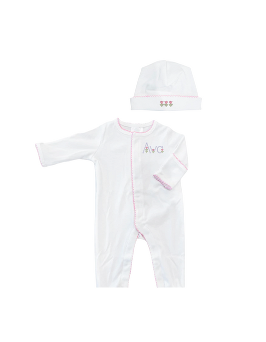 Footie & Hat Set (size 0-3m)