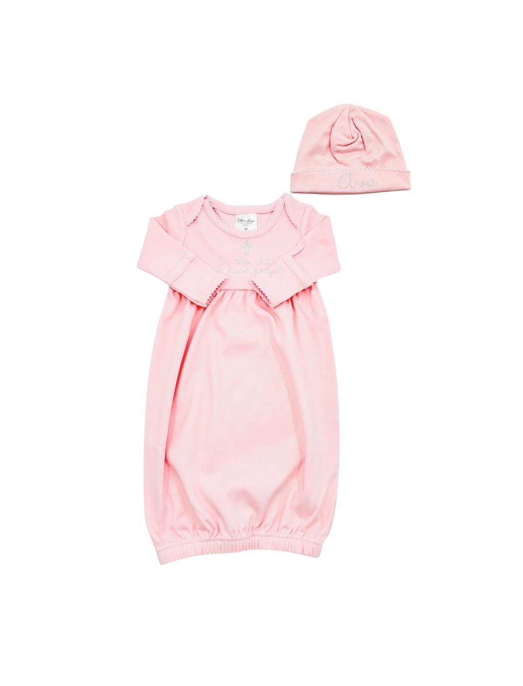 Pink Gown & Hat Set (size NB)