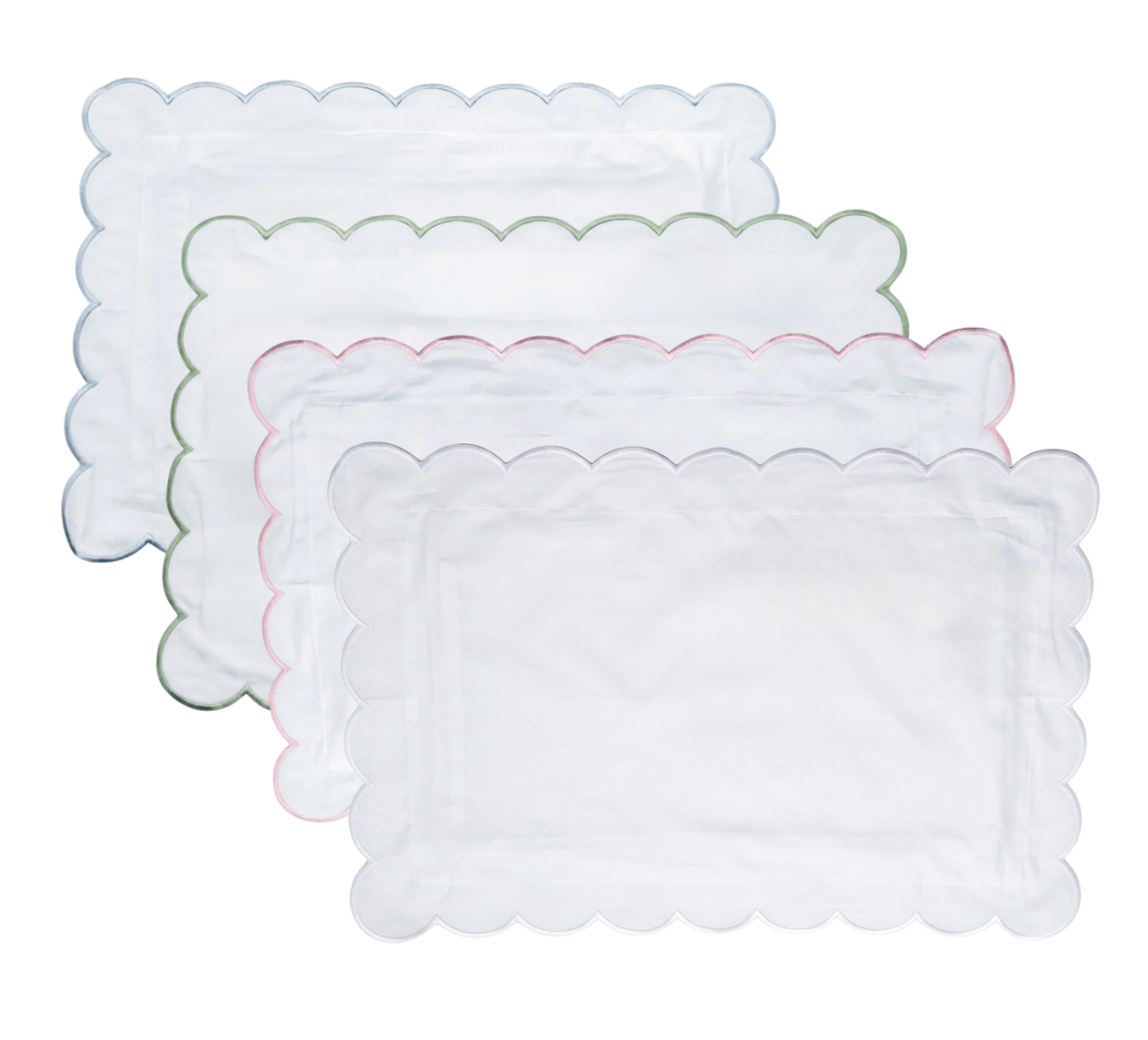 Scalloped Trim Nursery Pillow