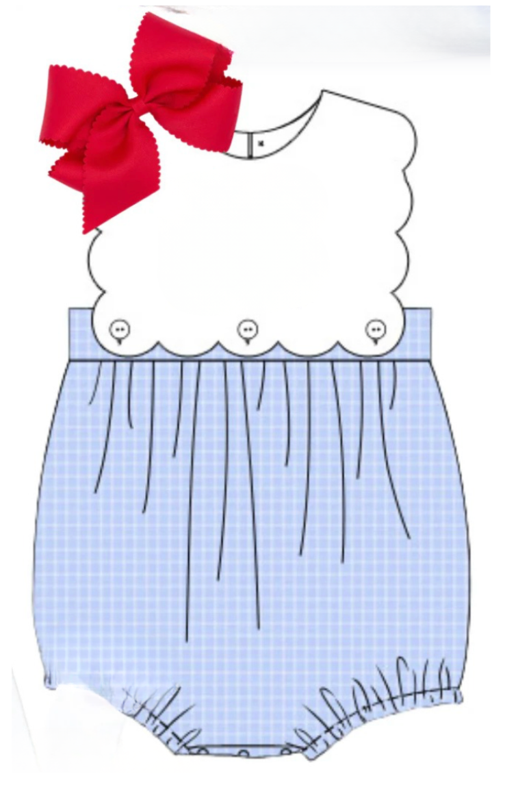 Girls Scallop Bubble Preorder (ships mid July)