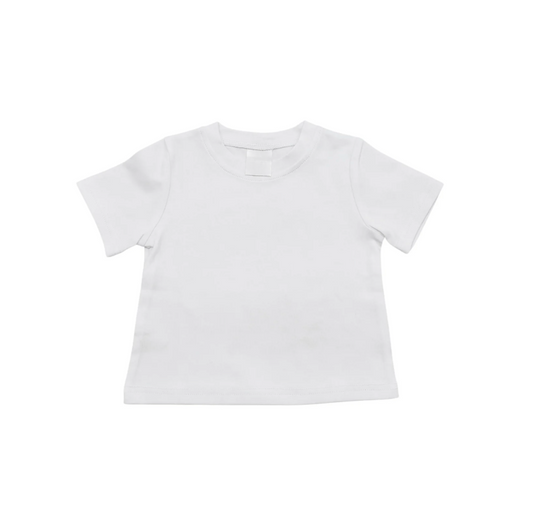 White Airplane Tee in Blue & Green Colorway