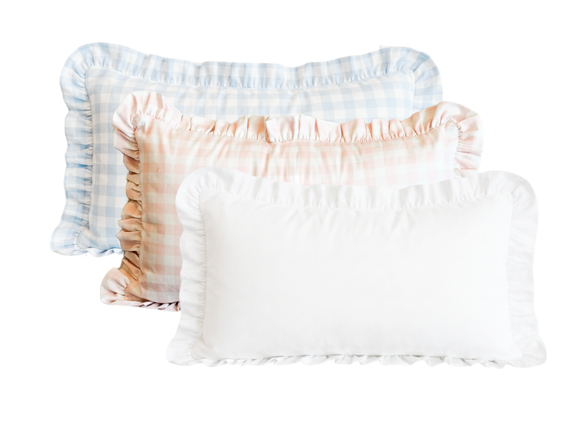 Ruffled Trim Nursery Pillow