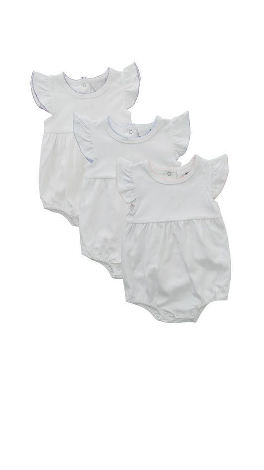 Seasonal Designs: Knit Flutter Sleeve Bubble with Picot Trim