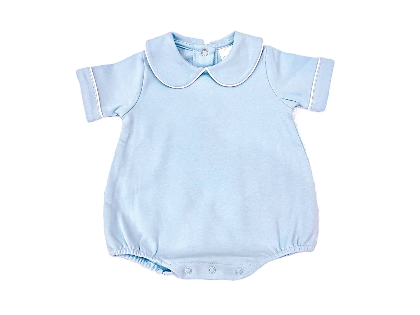 Boys Short Sleeve Peter Pan Collar Bubble