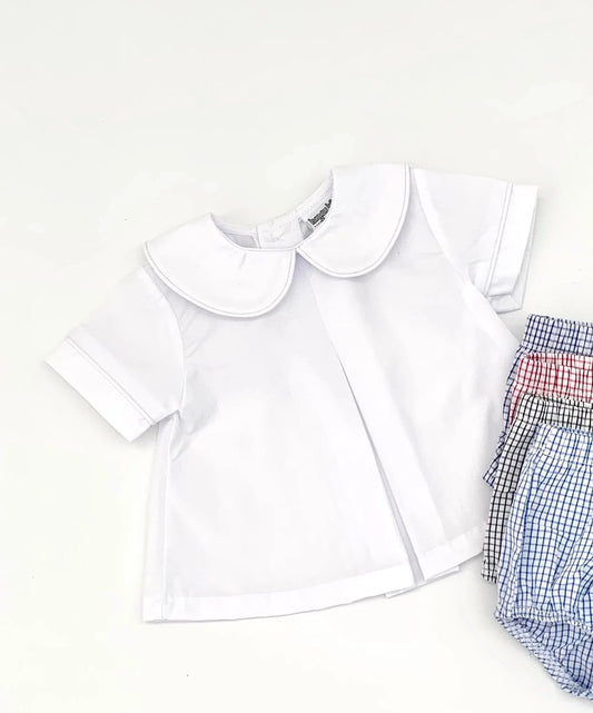Boys Woven Diaper Shirt