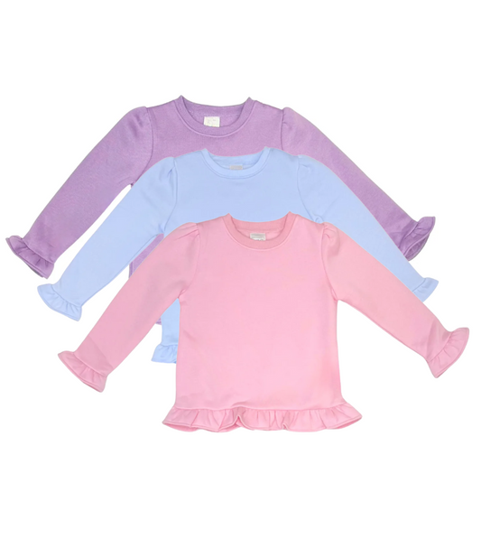 Ruffle Bottom Sweatshirt