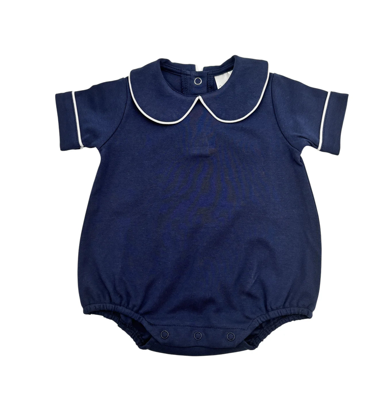 Boys Short Sleeve Peter Pan Collar Bubble