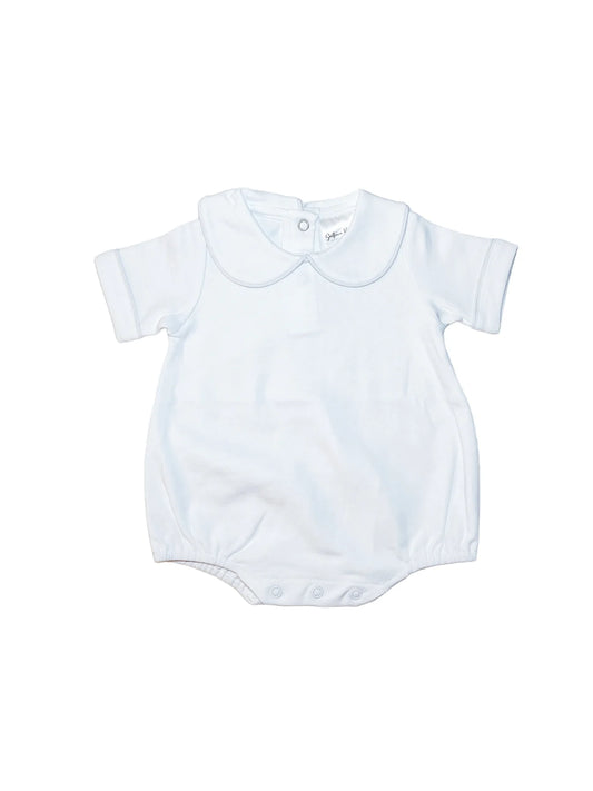 Boys Short Sleeve Peter Pan Collar Bubble